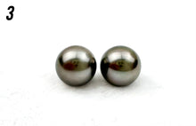 Stunning 9mm Round AAA Tahitian Paired Pearls