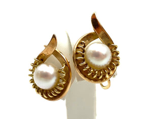 Mikimoto White Akoya Pearl Earrings