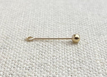 Gold Filled Threaded Ball Eyepin 22ga (.64x15mm)