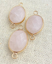 Rose Quartz Oval Charm
