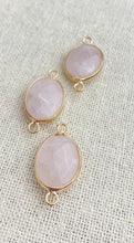Rose Quartz Oval Charm
