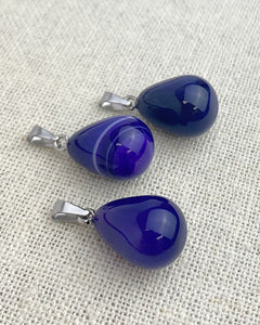 Purple Agate Pendant