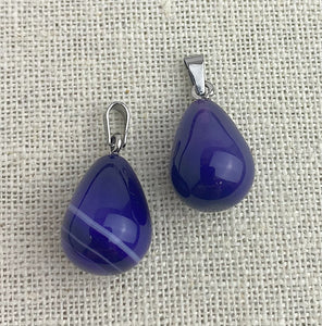 Purple Agate Pendant
