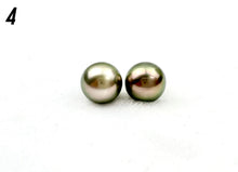 Stunning 9mm Round AAA Tahitian Paired Pearls