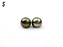 Stunning 9mm Round AAA Tahitian Paired Pearls
