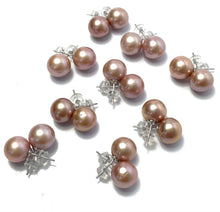 Edison pearl earring studs, SKU#3009