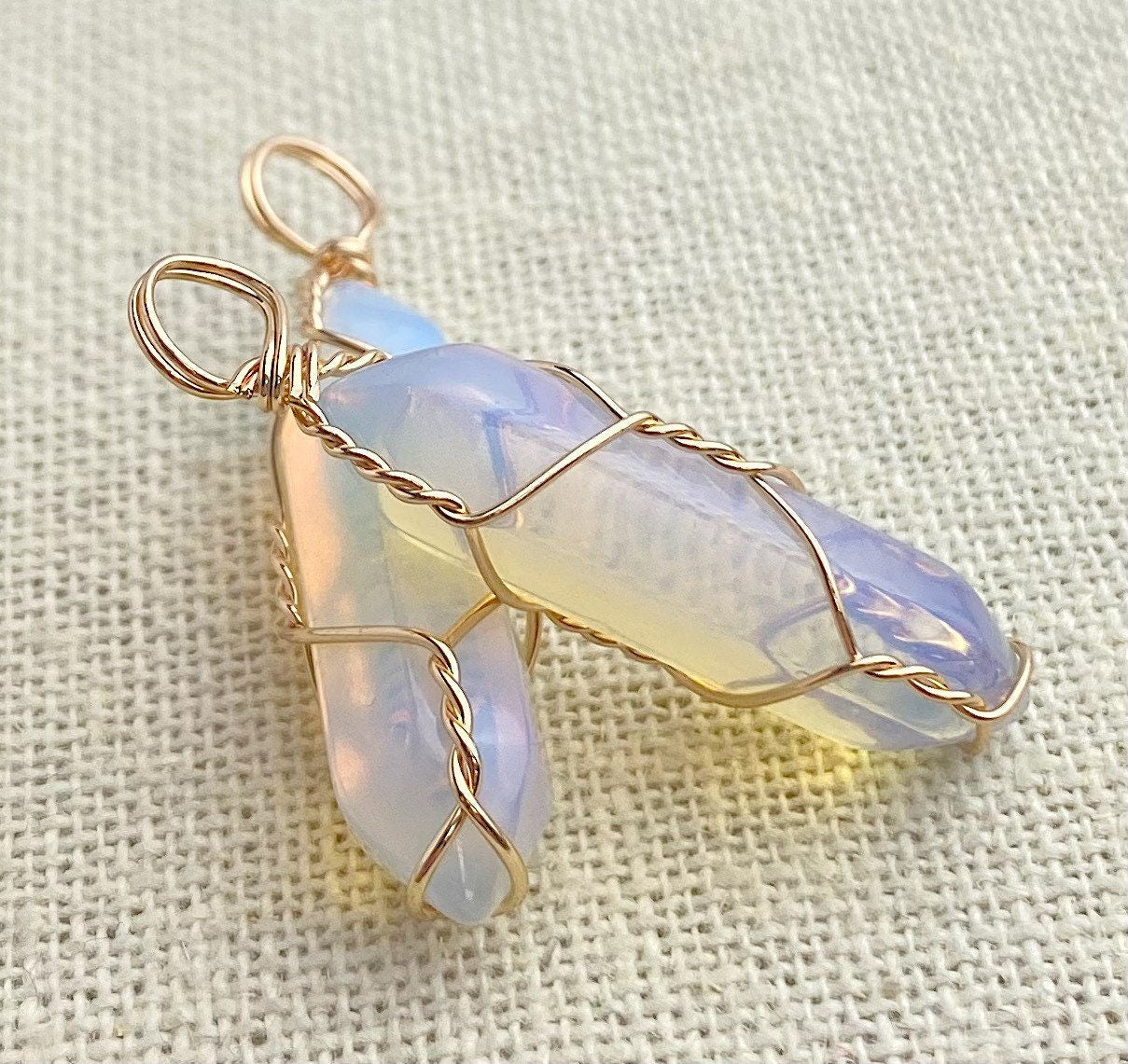 Wire Wrapped Opal Pendant – Aloha Pearls & Schwartz