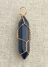 Wire Wrapped Onyx Pendant