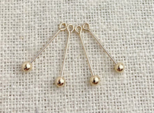 Gold Filled Threaded Ball Eyepin 22ga (.64x15mm)