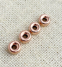Rose Gold Filled Rondelle 6.0x3.4mm w/1.5mm Hole