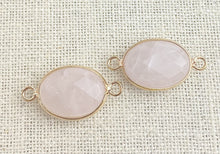 Rose Quartz Oval Charm