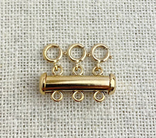 14k GF 3 Row Layered Necklace Clasp