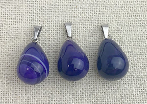 Purple Agate Pendant