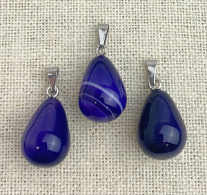 Purple Agate Pendant