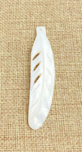 Mother of Pearl Feather Charm Sku#M123
