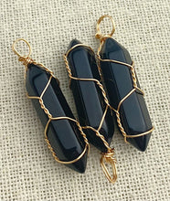 Wire Wrapped Onyx Pendant