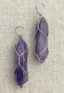 Wire Wrapped Amethyst Pendant
