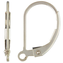 Sterling Silver Plain Leverback w/Ring AT, Sku#5007050