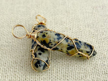 Wire Wrapped Dotted Stone Pendant