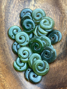 Swirl Jade Beads, Sku#M2260