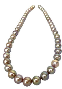 100% Natural Color Round AAA+ Edison Pearl Strand, Sku#3034