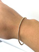 14KGF 7.5" 2.0mm Beaded Stretchy Bracelet, Sku#4014720E75L