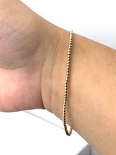 14KGF 7.5" 2.0mm Beaded Stretchy Bracelet, Sku#4014720E75L