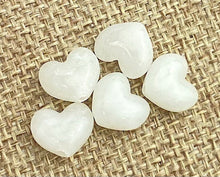 White Quartz Heart Charm