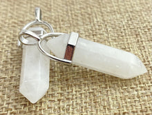 Silver Plated White Crystal Pendant