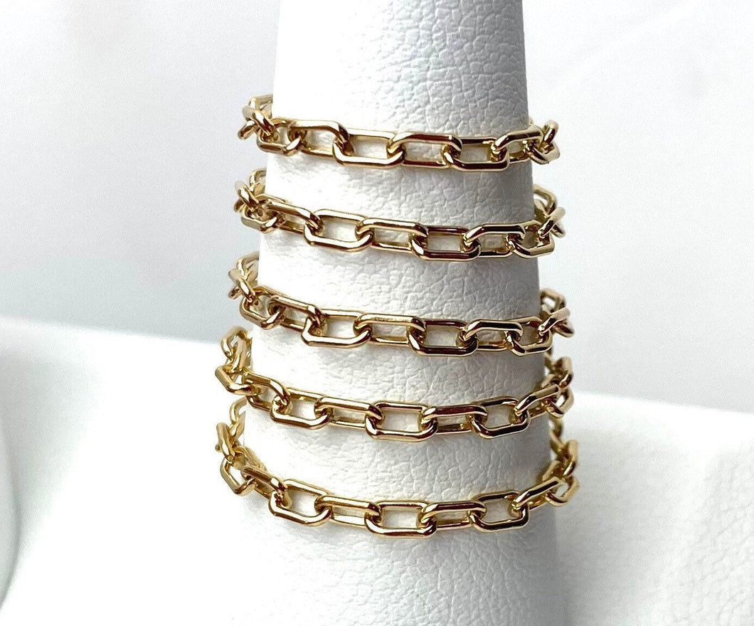 2.4mm Paperclip Chain Rings