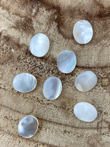 Oval Mother Of Pearl Beads, Sku#M2050