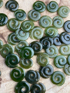 Swirl Jade Beads, Sku#M2260