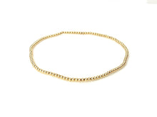 14KGF 7.5" 2.0mm Beaded Stretchy Bracelet, Sku#4014720E75L
