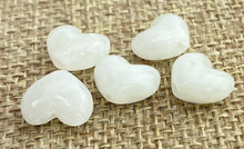 White Quartz Heart Charm