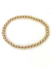 14KGF 75" 5.0mm Beaded Stretchy Bracelet, Sku#4014750E75L