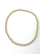 14KGF 8.0" 3 0mm Beaded Stretchy Bracelet, Sku#4014730F80L