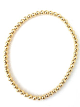 14KGF 8 0" 4 0mm Beaded Stretchy Bracelet, Sku#4014740E80L