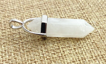 Silver Plated White Crystal Pendant