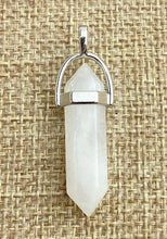 Silver Plated White Crystal Pendant