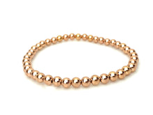 14KRGF 75" 5.0mm Beaded Stretchy Bracelet, Sku#4814750E75L