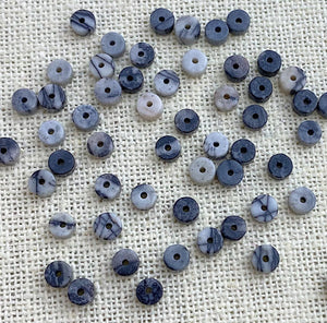 Black Net Jasper Bead