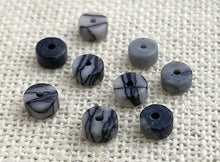 Black Net Jasper Bead