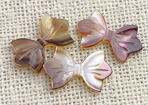 Mother of Pearl Bow Tie Charm Sku#M134