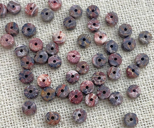 Red Leopard Jasper Bead