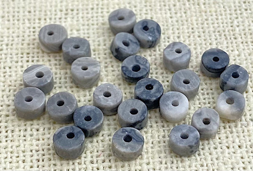 Map Jasper Bead