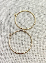 14k Gold Filled Round Drop 25mm