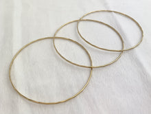 14k GF Hammered Wire Stacking Bangle
