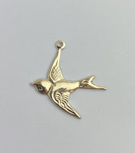 14k Gold Filled Bird Charm