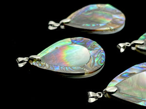 Abalone Teardrop Pendant, Sku#876