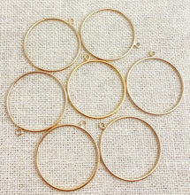 14k Gold Filled Round Drop 25mm